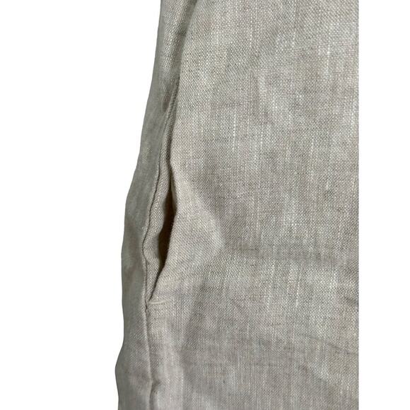 NWT Madewell V-Neck Linen Mini Dress in Natural Undyed Size XXS - Picture 14 of 15